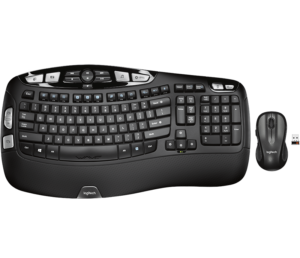 Clavier Logitech Wireless Wave Combo Mk550 avec souris laser