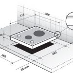 Table de cuisson: dimensions des modèles intégrés